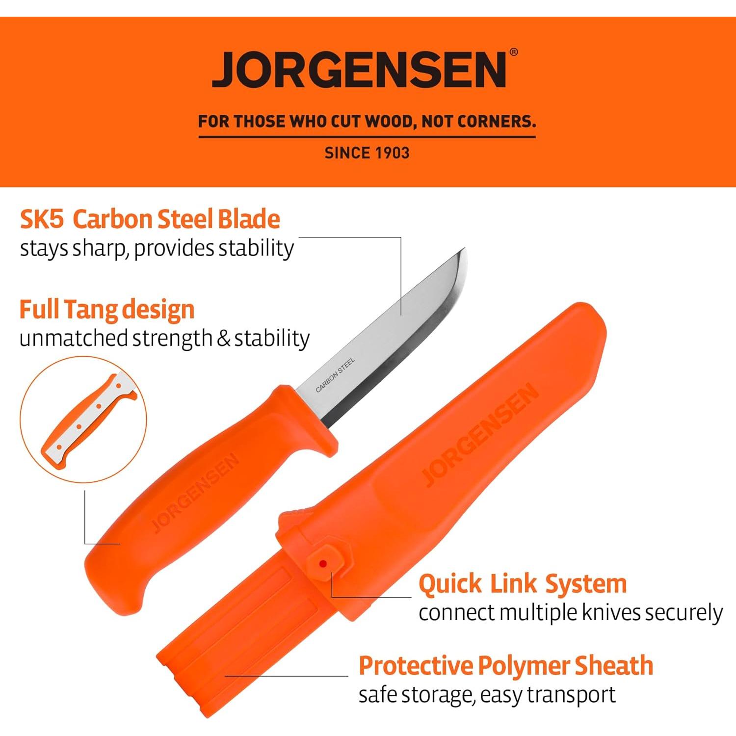 Cuchillo de Bushcraft Jorgensen Companion 21 cm Hoja Fija SK5