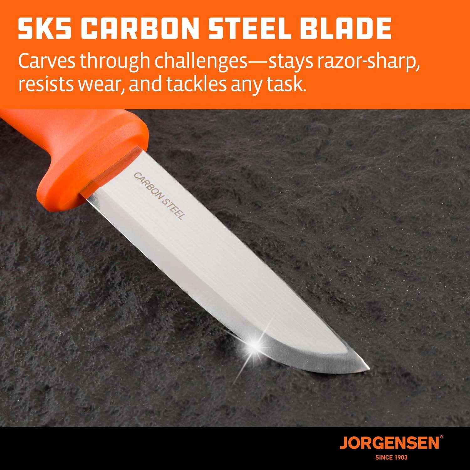 Cuchillo de Bushcraft Jorgensen Companion 21 cm Hoja Fija SK5