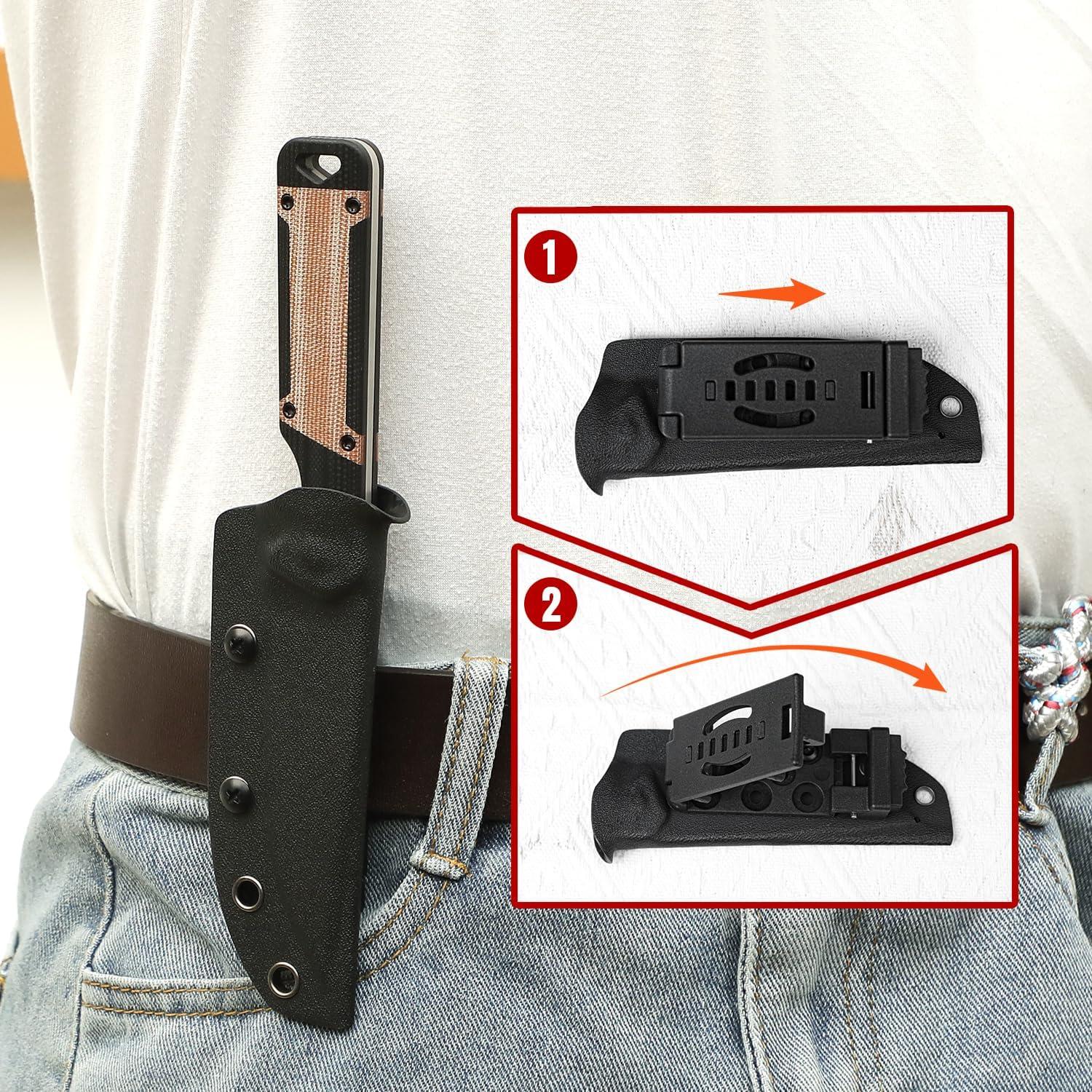 Cuchillo de Camping Kizer Militaw 20.77cm Nitro V con Funda