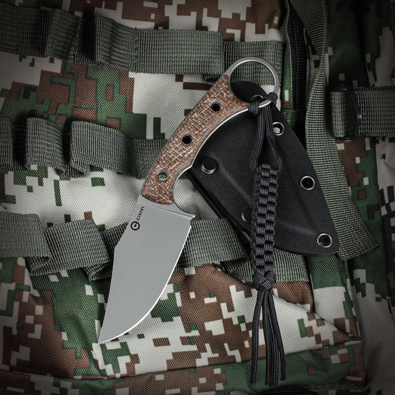 Cuchillo de Hoja Fija CIVIVI Midwatch C20059B 8.61 cm con Funda