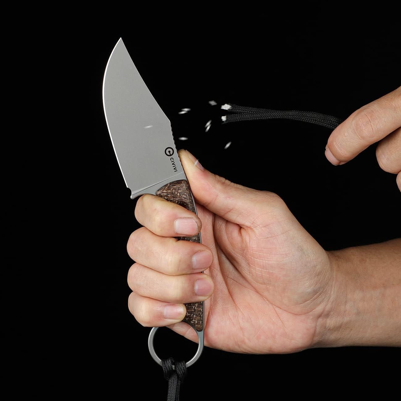 Cuchillo de Hoja Fija CIVIVI Midwatch C20059B 8.61 cm con Funda