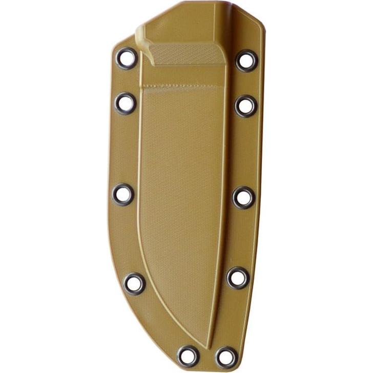 Cuchillo ESEE-4 Marrón con Funda Negra y Mango de Micarta