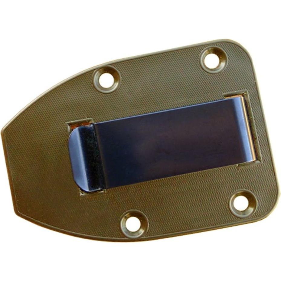 Cuchillo ESEE-4 Marrón con Funda Negra y Mango de Micarta