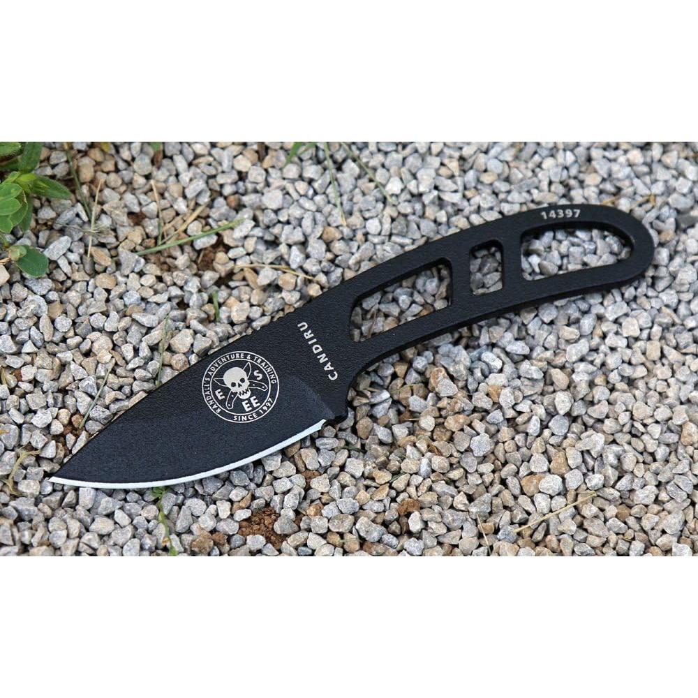 Cuchillo de Supervivencia ESEE Candiru Negro con Kit
