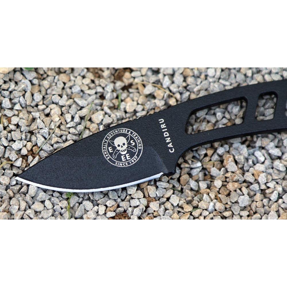 Cuchillo de Supervivencia ESEE Candiru Negro con Kit