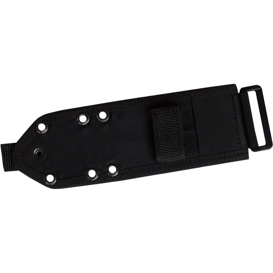 Cuchillo ESEE-4 Serrado OD con Mangos Naranja G10 y Funda