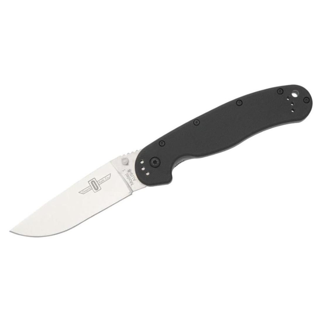 Cuchillo Plegable Ontario Knife Company RAT 1 Negro EDC 21.6 cm