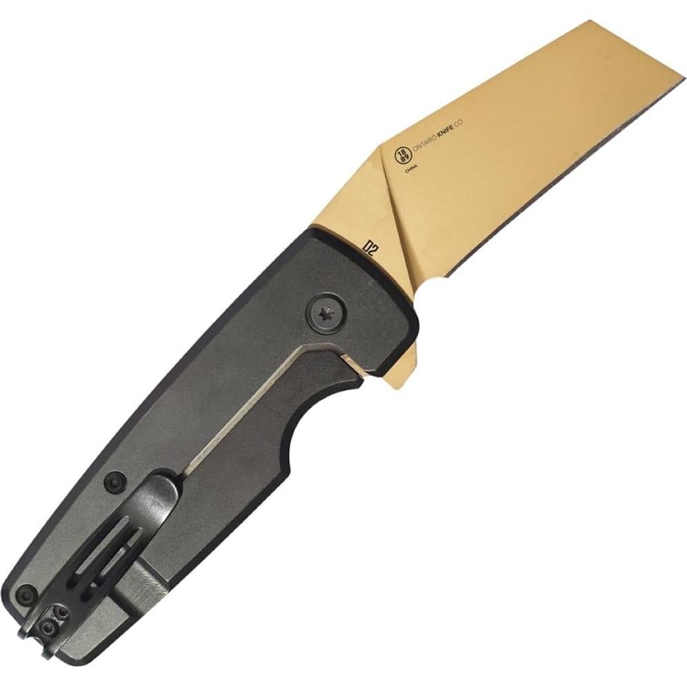 Cuchillo Plegable Ontario Epoch D2 6.1cm Mango G10 Verde OD