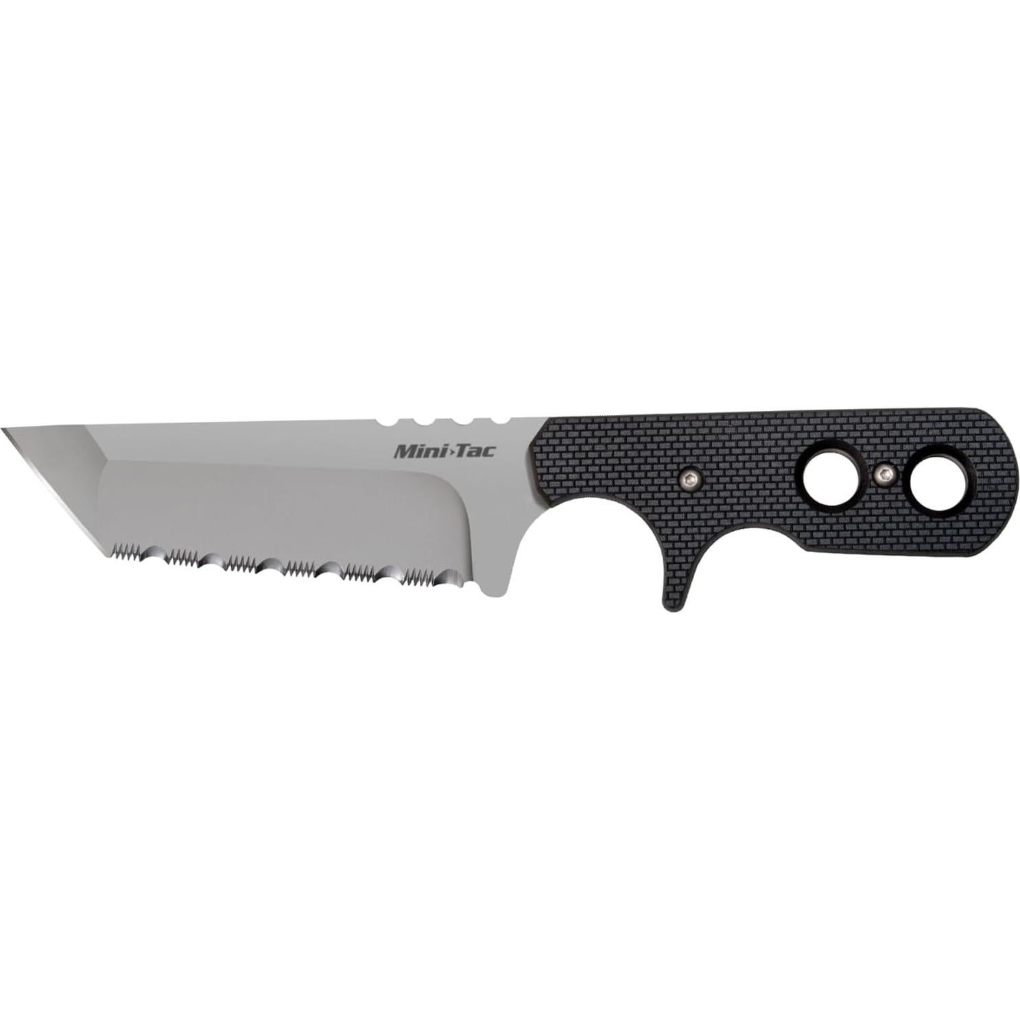 Cuchillo Táctico Cold Steel Mini Tac AUS8A Filo Serrado 3"