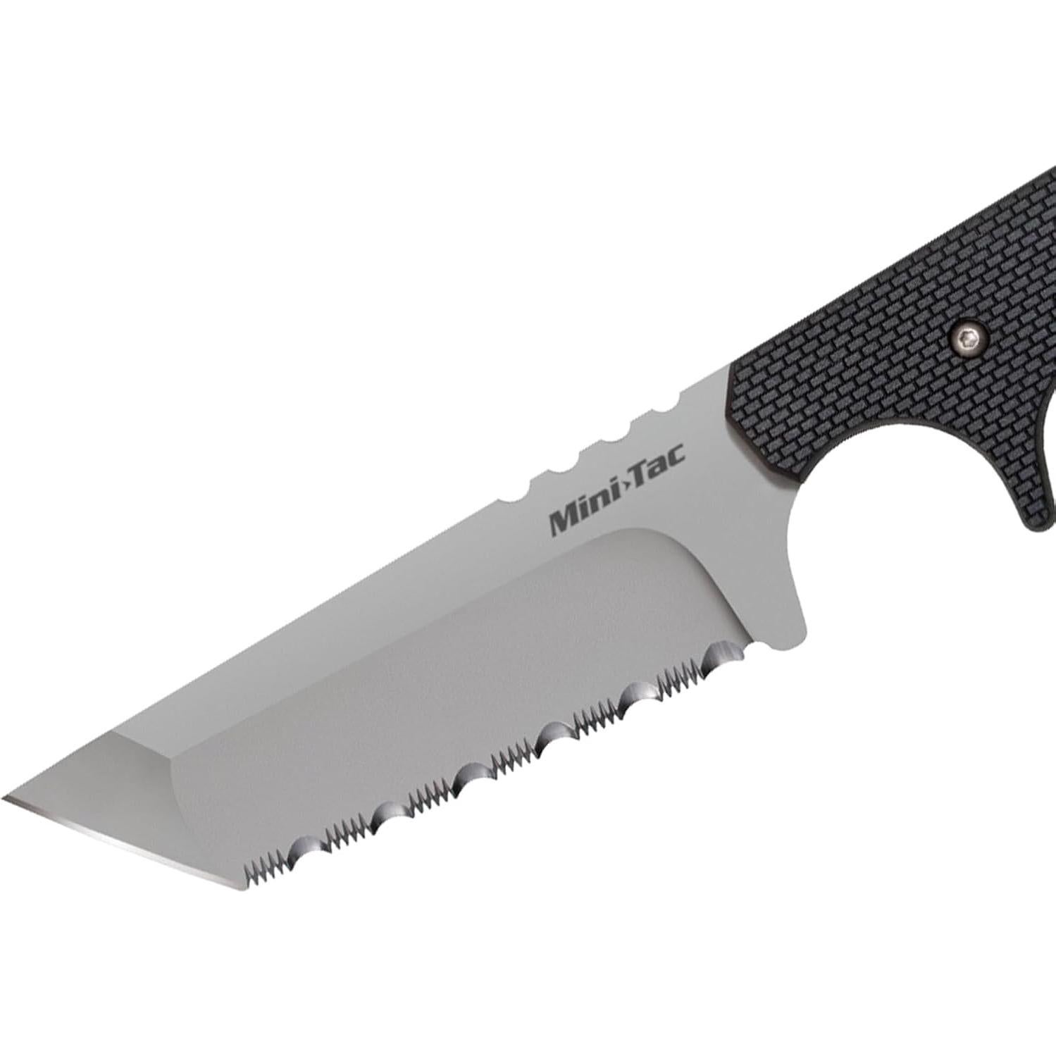 Cuchillo Táctico Cold Steel Mini Tac AUS8A Filo Serrado 3"