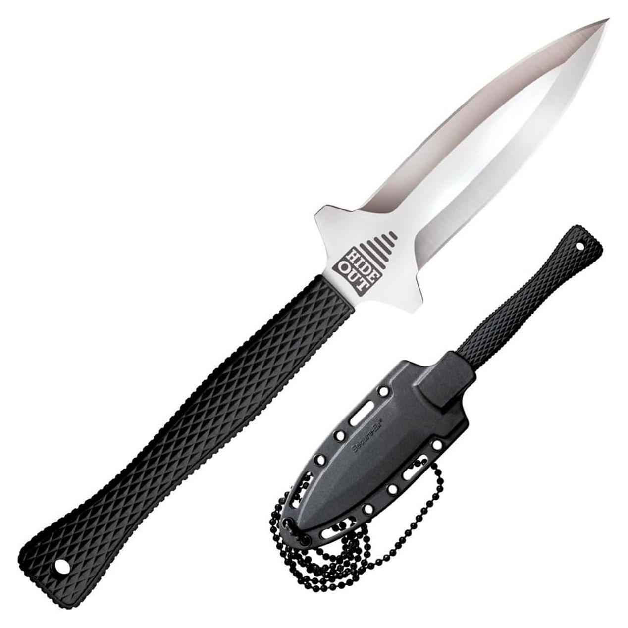Cuchillo Fijo Cold Steel Hide Out 7.62 cm AUS8A Negro