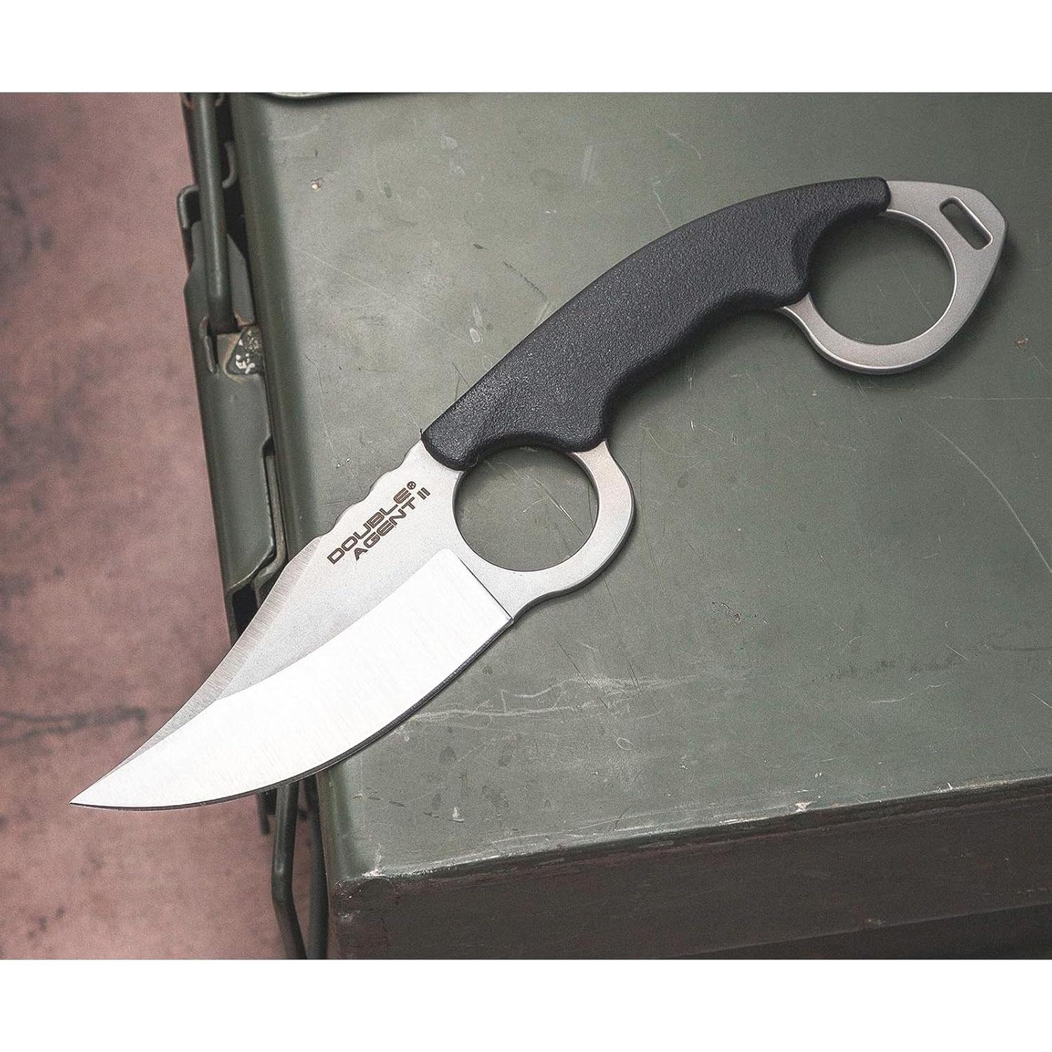 Cuchillo Táctico Cold Steel Doble Agente II 20cm Acero AUS8A