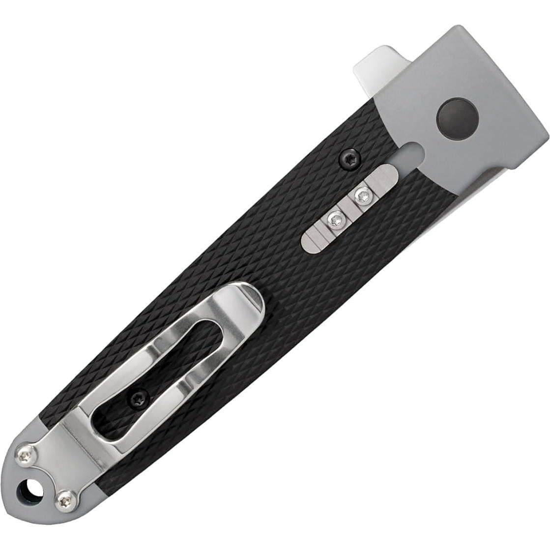 Oyabun 3.5" 4034SS Tanto Point Razor-Sharp Blade 4.75" Griv-Ex Handle Everyday Carry Pocket Folding Knife w/Spring Leaf Lock