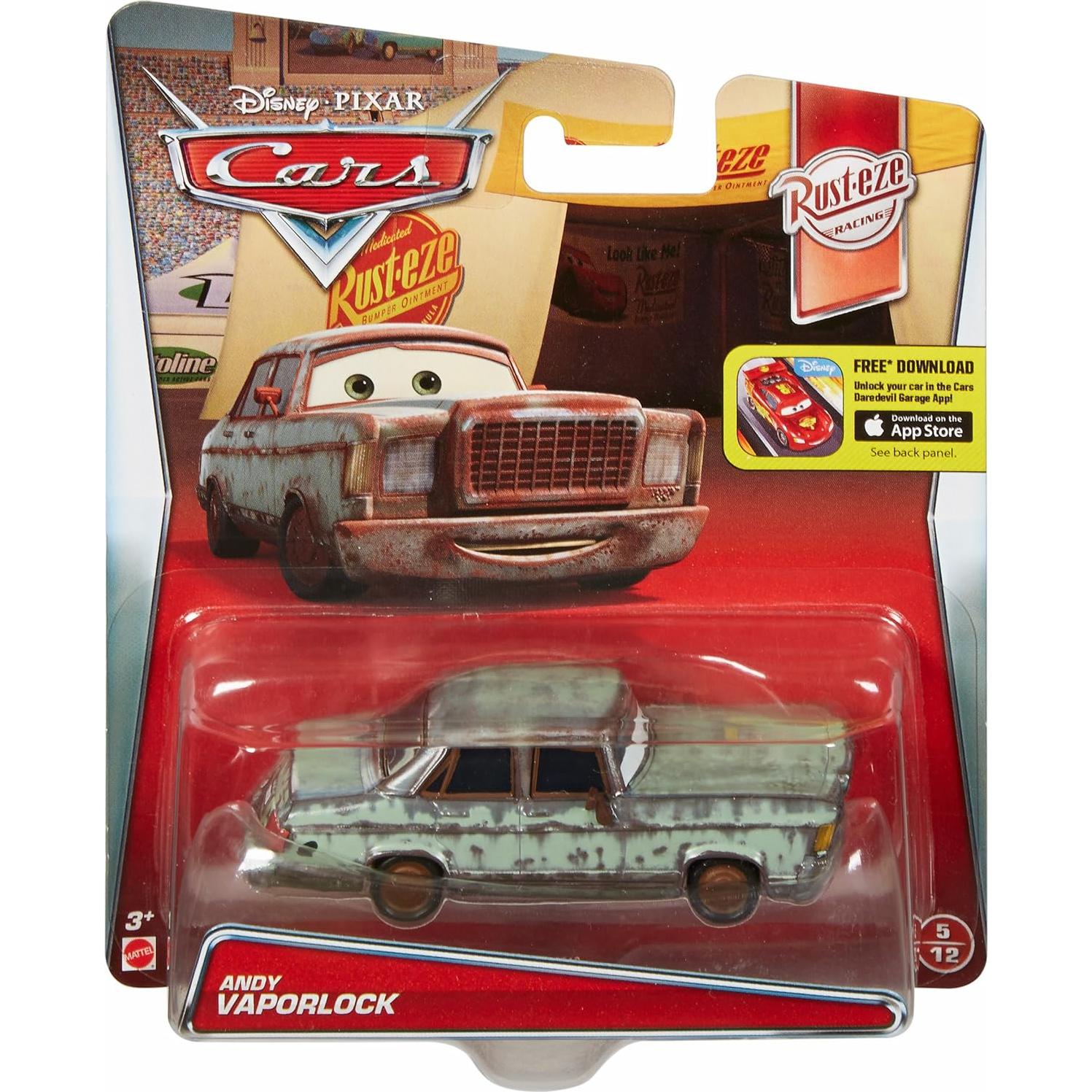 Vehículo Diecast Disney Pixar Cars Rusteze Fan #1 1:55