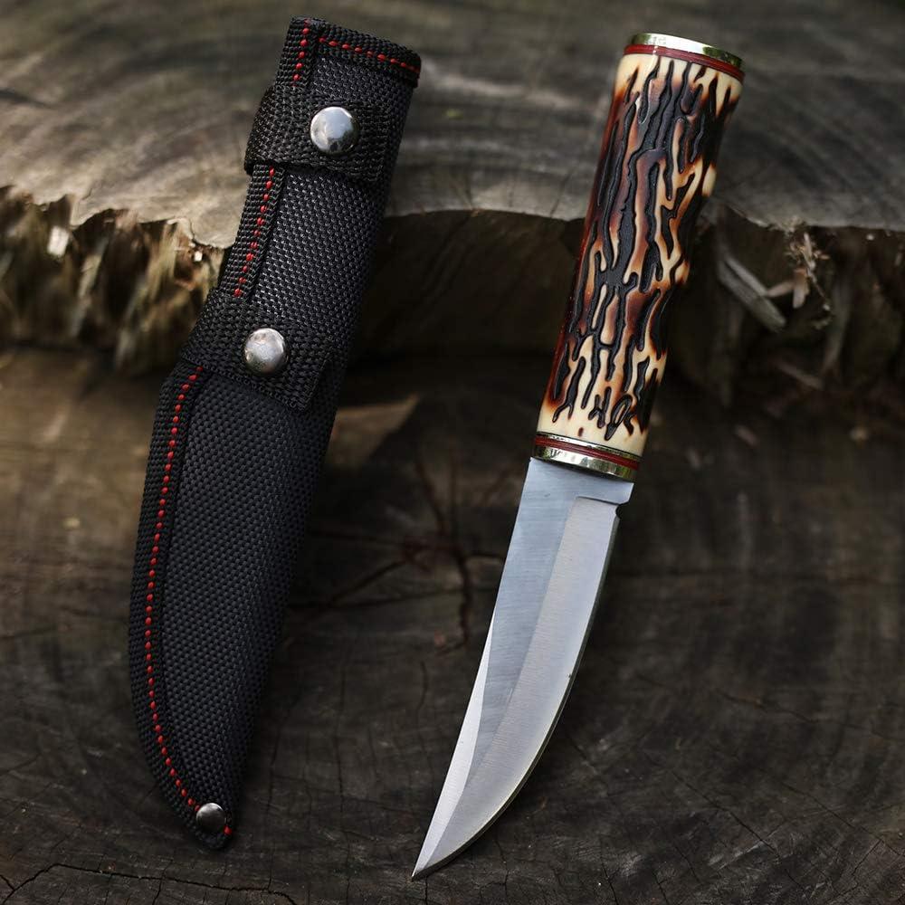 Cuchillo de Hoja Fija Cold Steel con Funda de Cuero 22cm