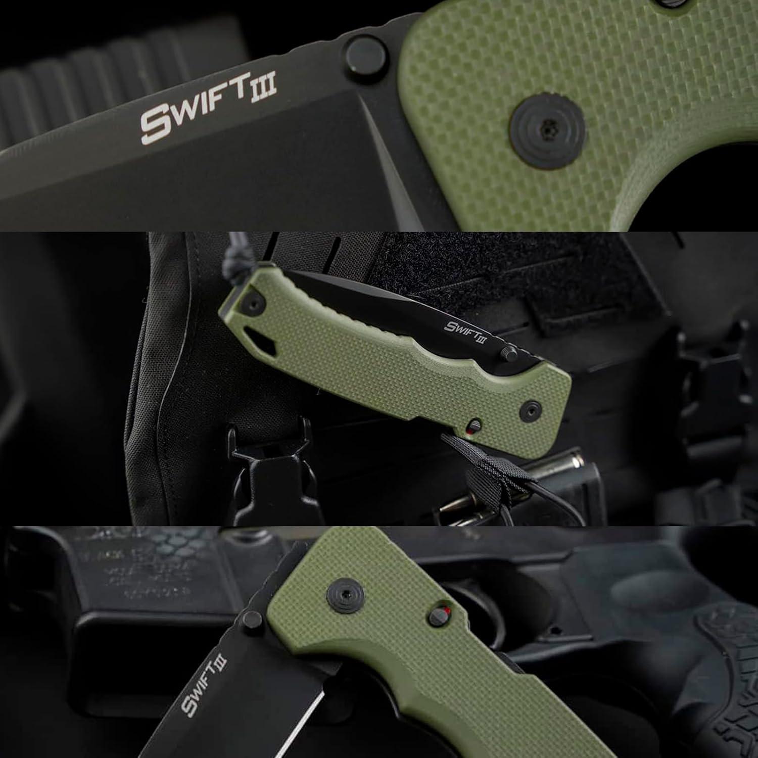 Cuchillo Plegable Cold Steel Swift III 10.16cm Acero M4 G10