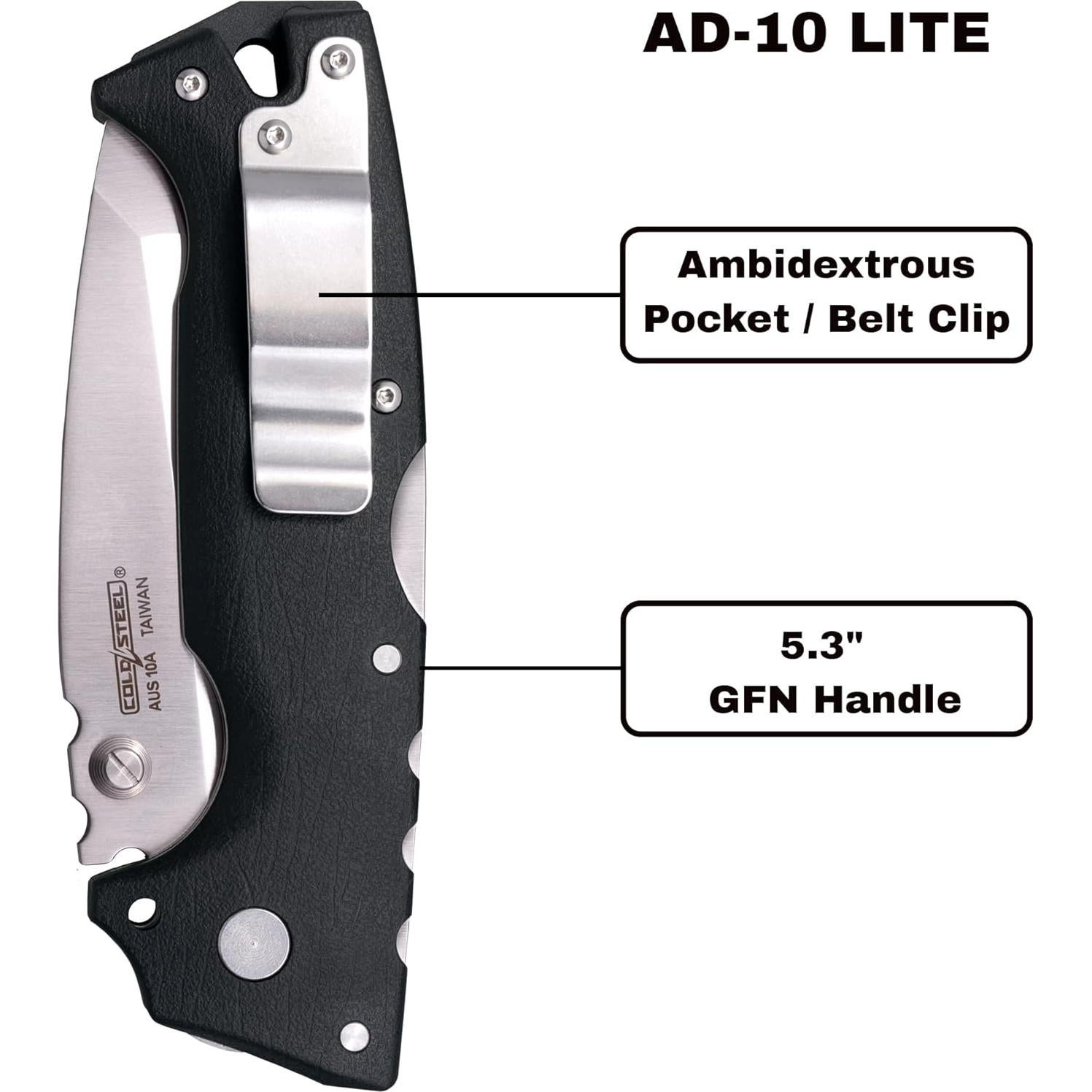 Cuchillo Plegable Cold Steel AD-10 Lite 8.9 cm AUS10A GFN