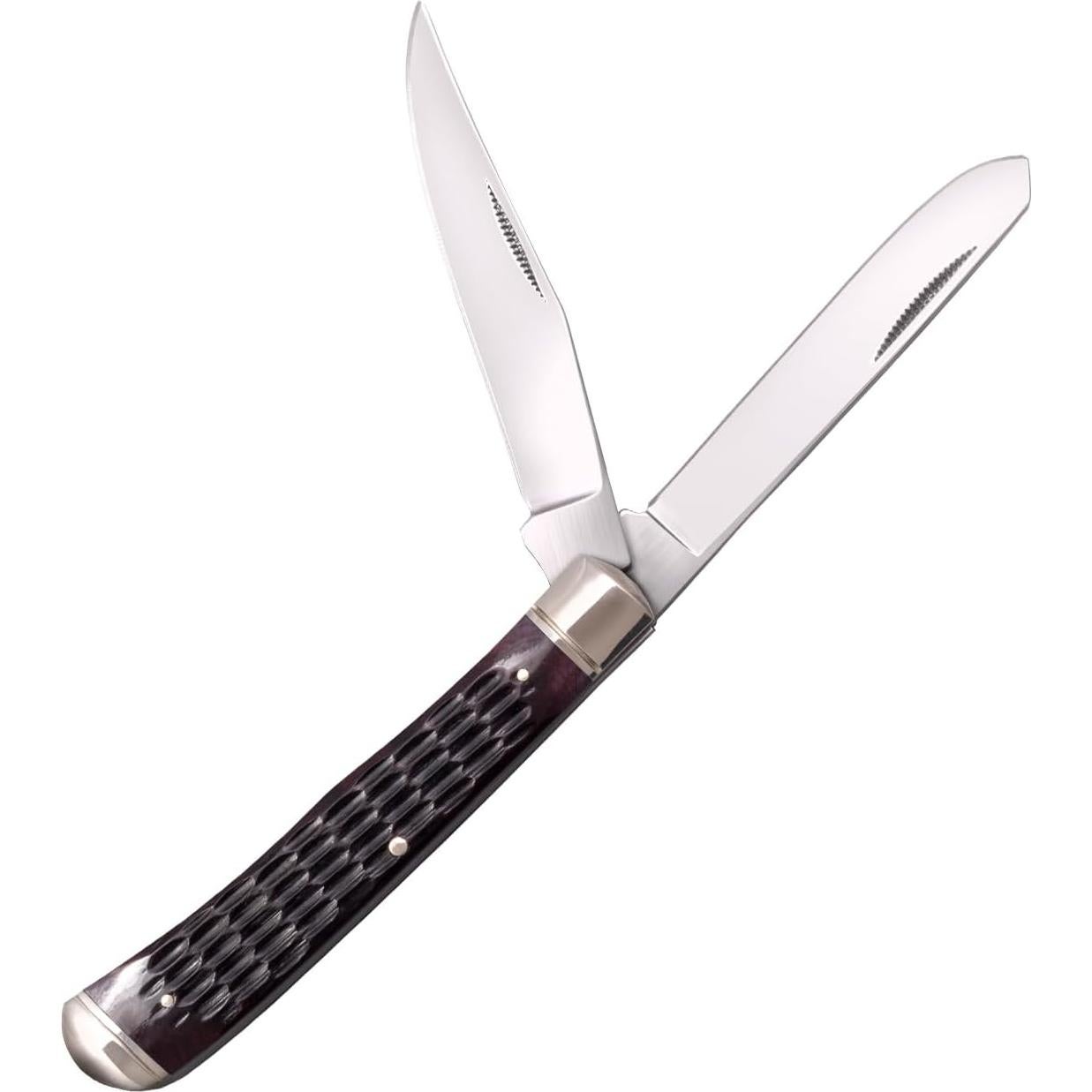 Cuchillo Plegable Cold Steel Trapper 2 Cuchillas Hueso 8.4 cm