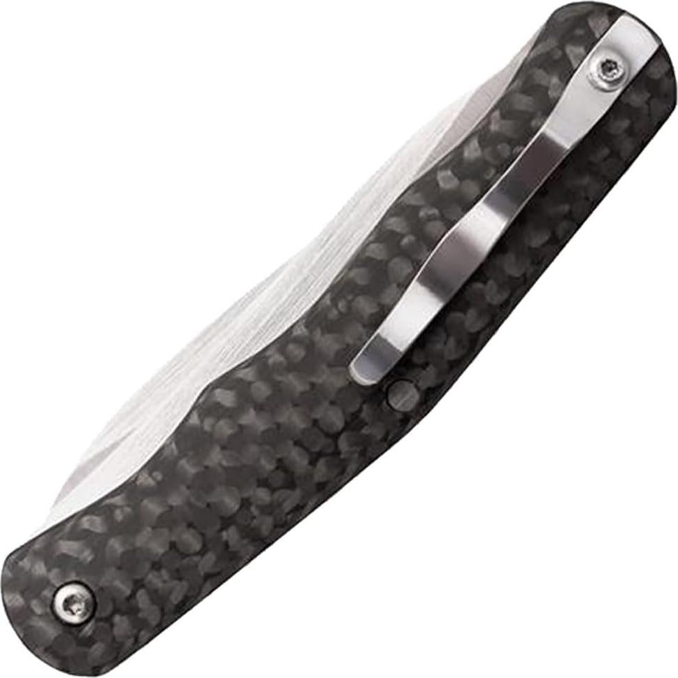 COLD STEEL Lucky Twin 2.625" S35VN Blades 3.25" Carbon Fiber Handle Everyday Carry Compact Pocket Folding Knife w/Slip Joint Lock
