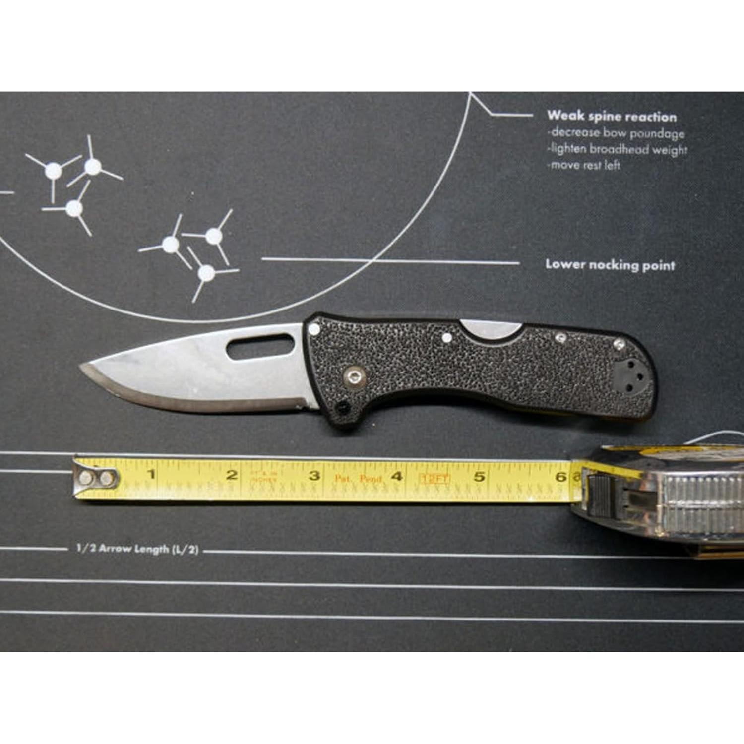 Click N Cut Folder Durable Hunting & Hiking Steel 5 Oz Compact 7" Long Folding Knife with Strong Lock & 2 Interchangeable Blades