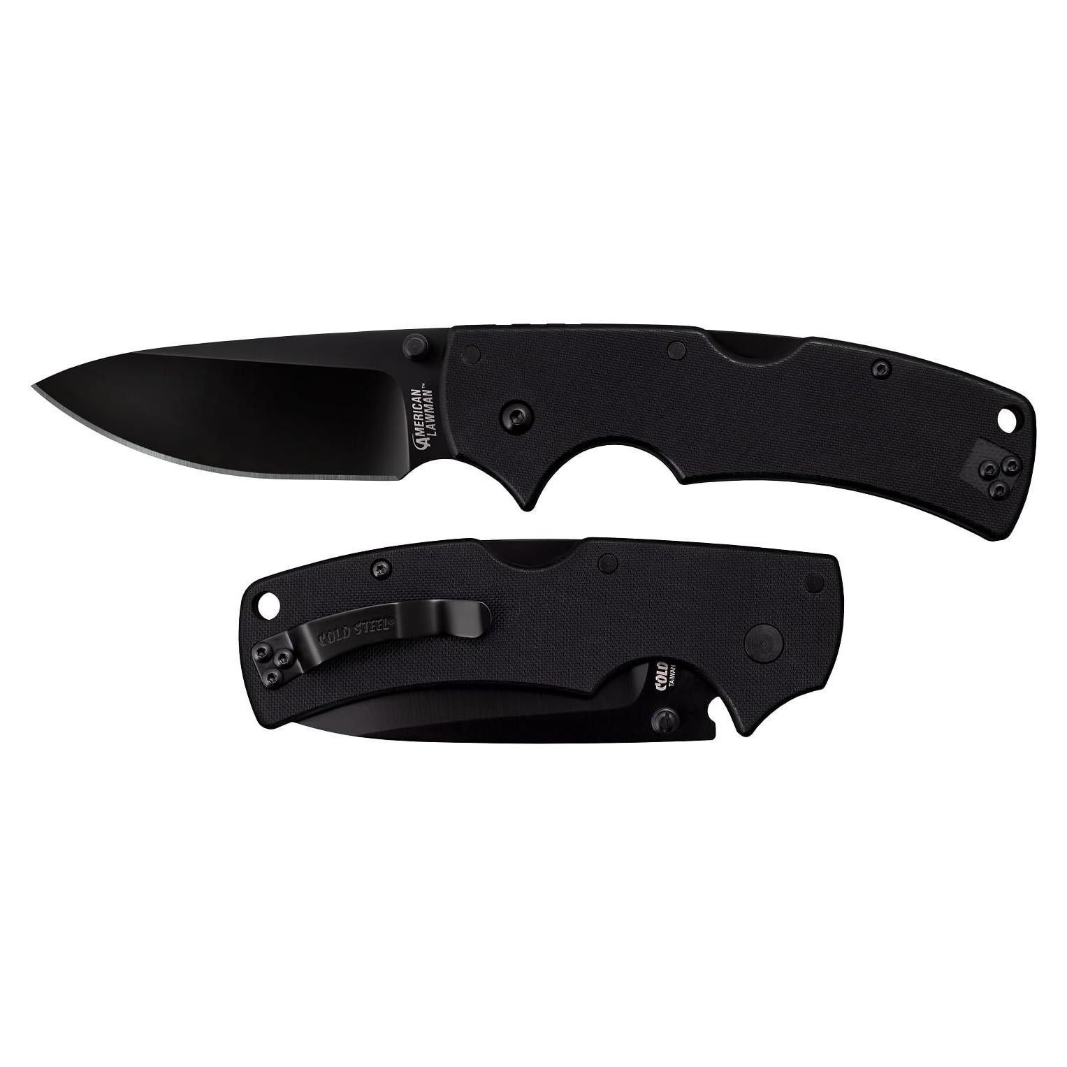 Cuchillo Plegable Cold Steel American Lawman 8.9 cm Negro