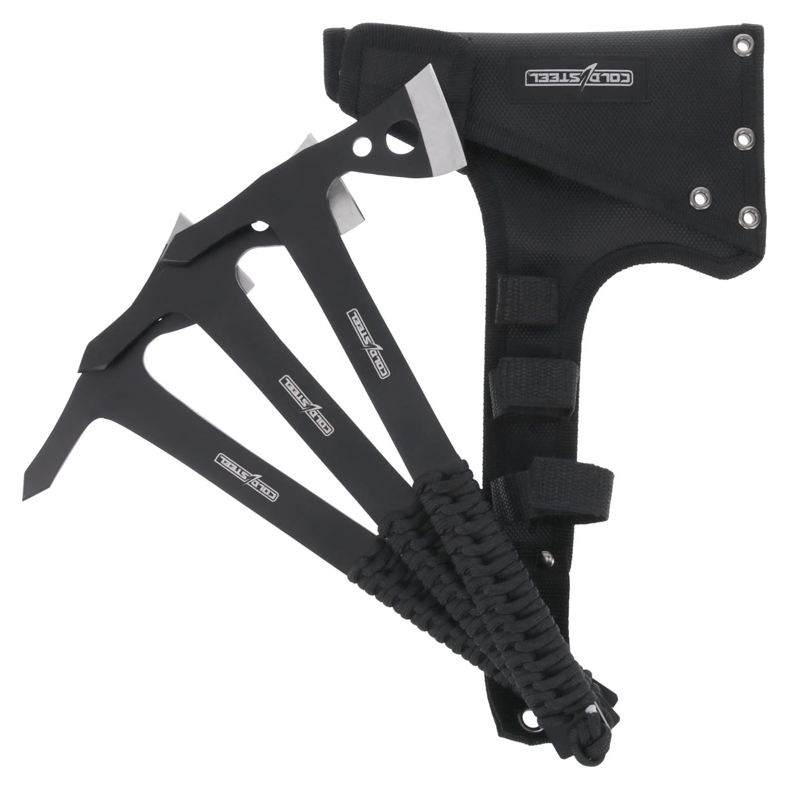 Hachas de Lanzamiento Cold Steel 4.45 cm - Set de 3 con Funda