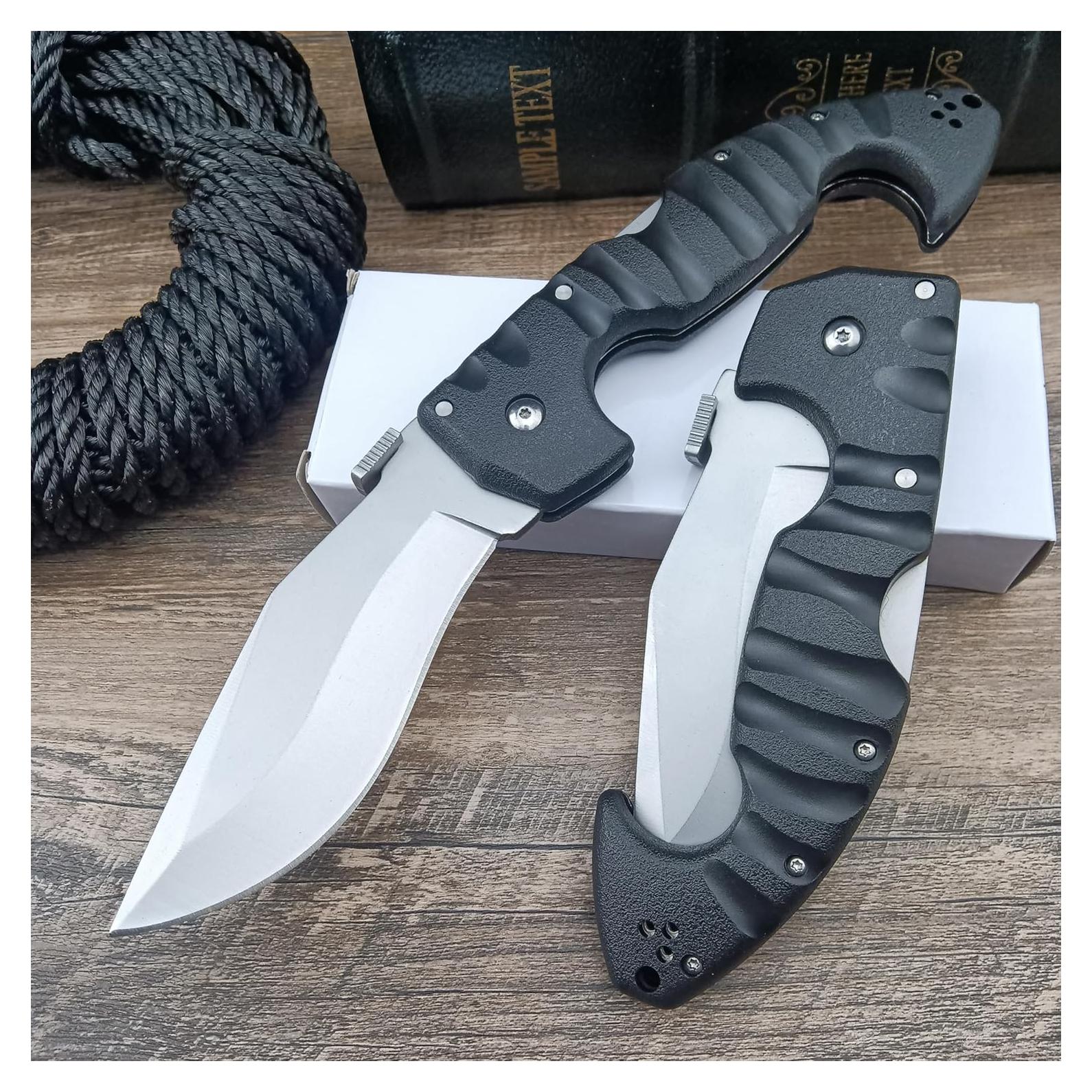 Cuchillo Plegable Lockback Genérico AUS8 26.4cm EDC Camping