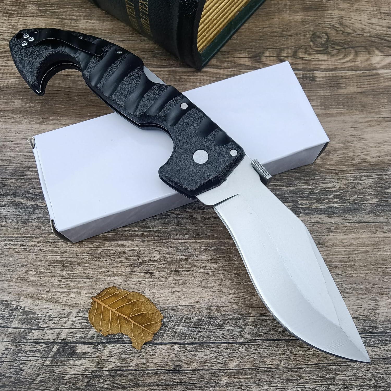 Cuchillo Plegable Lockback Genérico AUS8 26.4cm EDC Camping