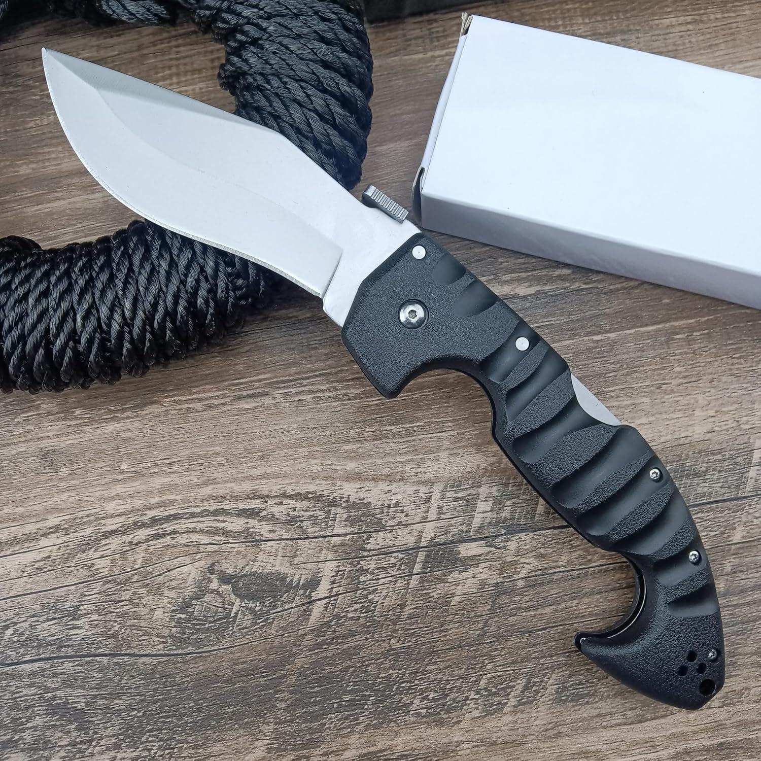 Cuchillo Plegable Lockback Genérico AUS8 26.4cm EDC Camping
