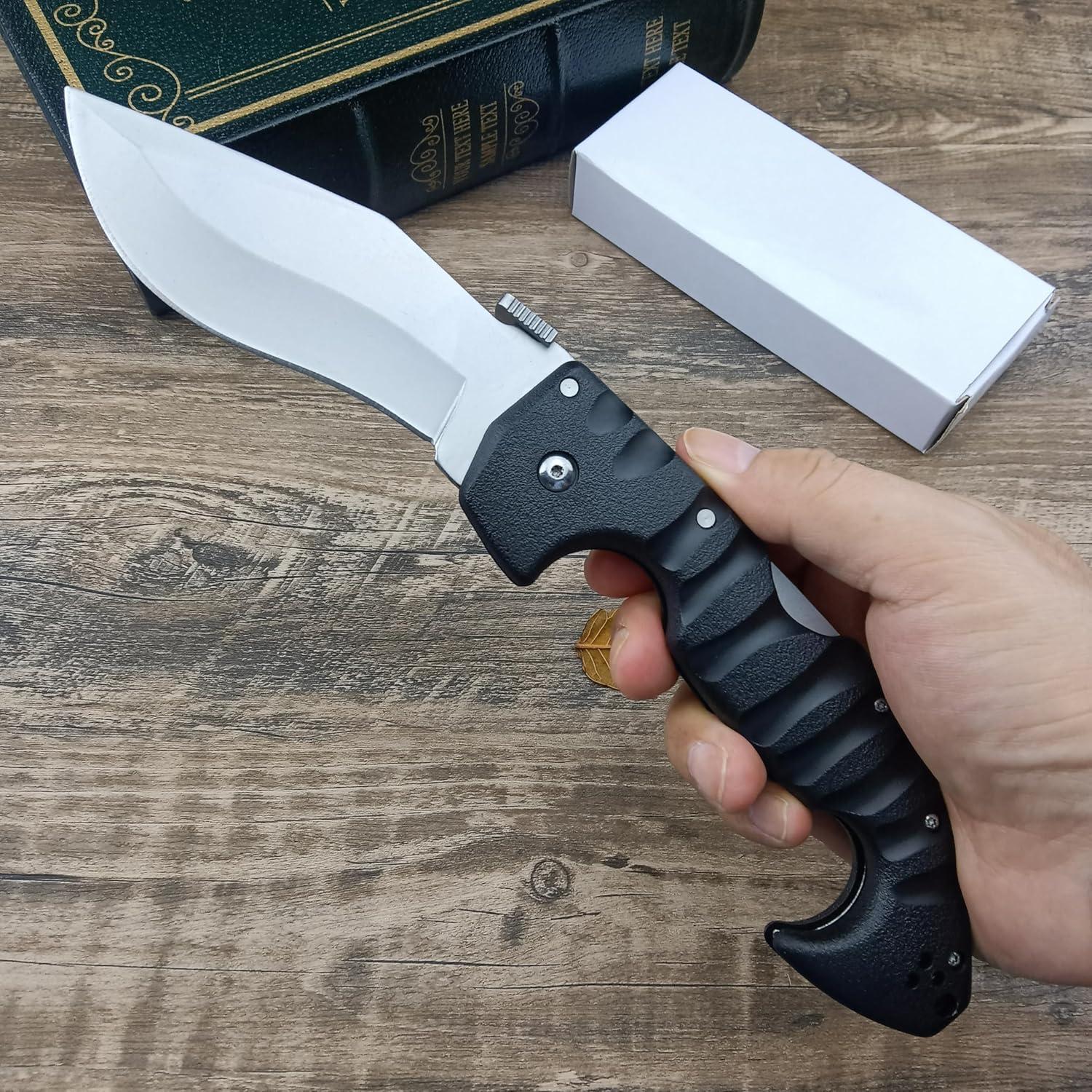 Cuchillo Plegable Lockback Genérico AUS8 26.4cm EDC Camping