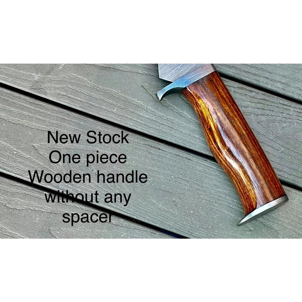 Cuchillo Kukri Poshland REG-156 Acero Damasco 38.1 cm Hecho a Mano