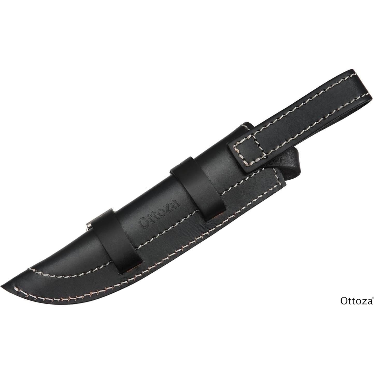 Funda de Cuchillo de Cuero Ottoza 162 para Hoja Fija 17.78 cm