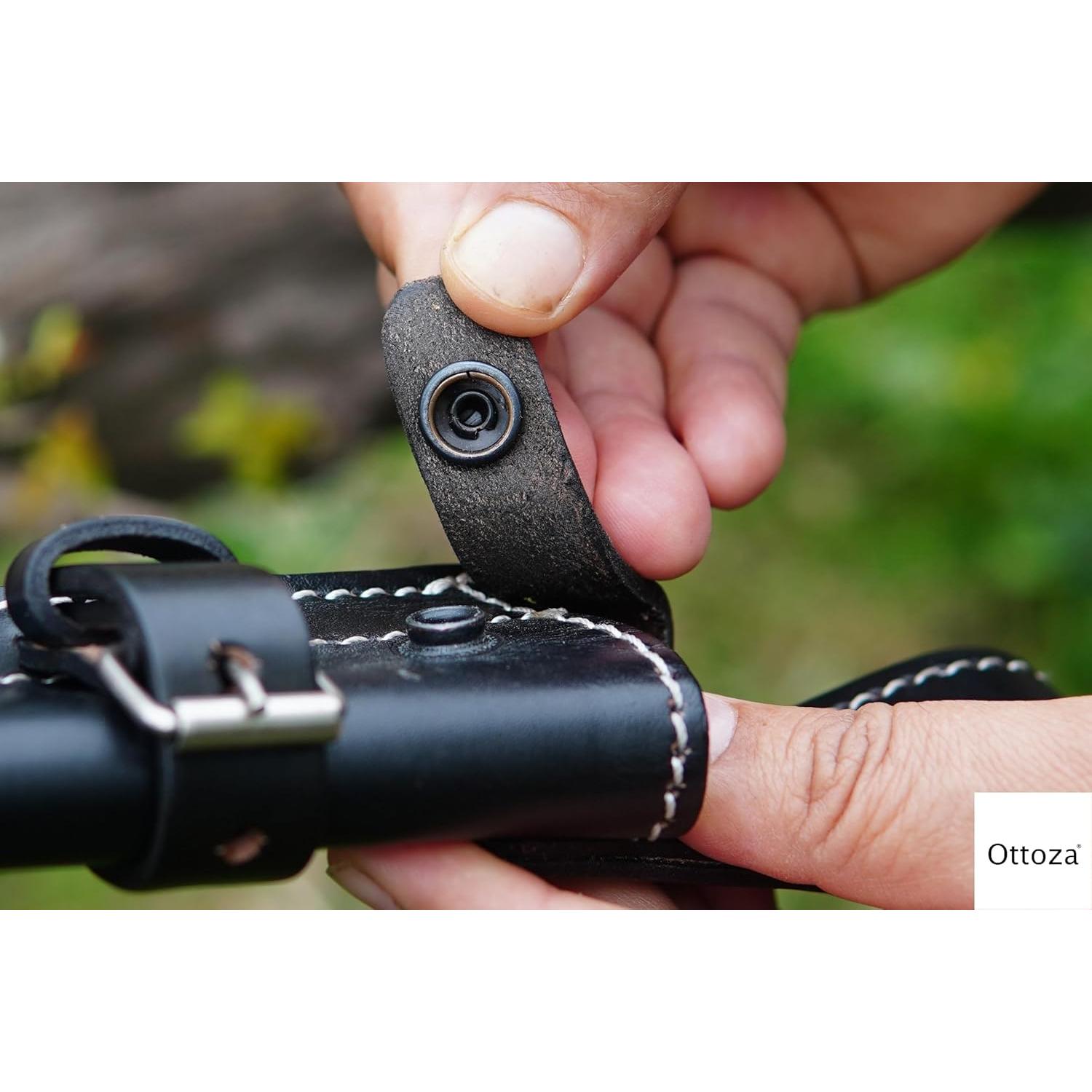 Funda de Cuchillo de Cuero Ottoza 162 para Hoja Fija 17.78 cm