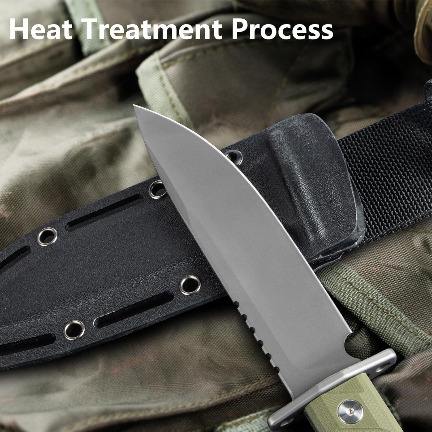 Cuchillo de Supervivencia Noxozoqm 006 Hoja Fija 14.99 cm