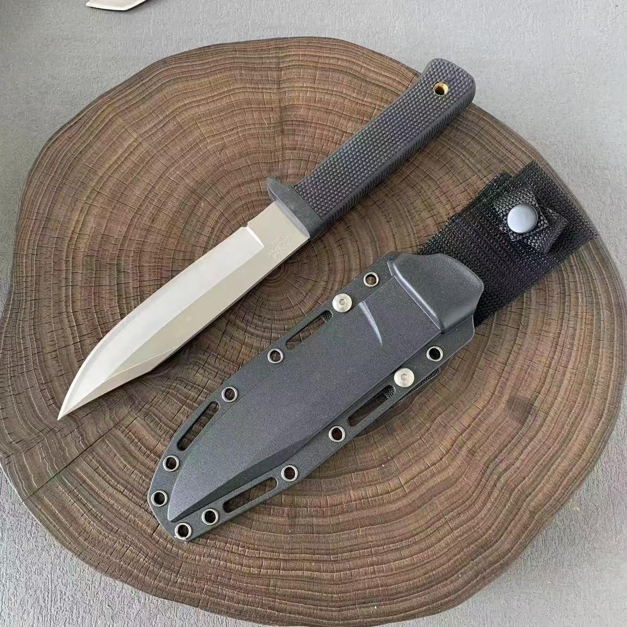 Cuchillo Táctico Geegift con Funda, Hoja Fija 15.24 cm