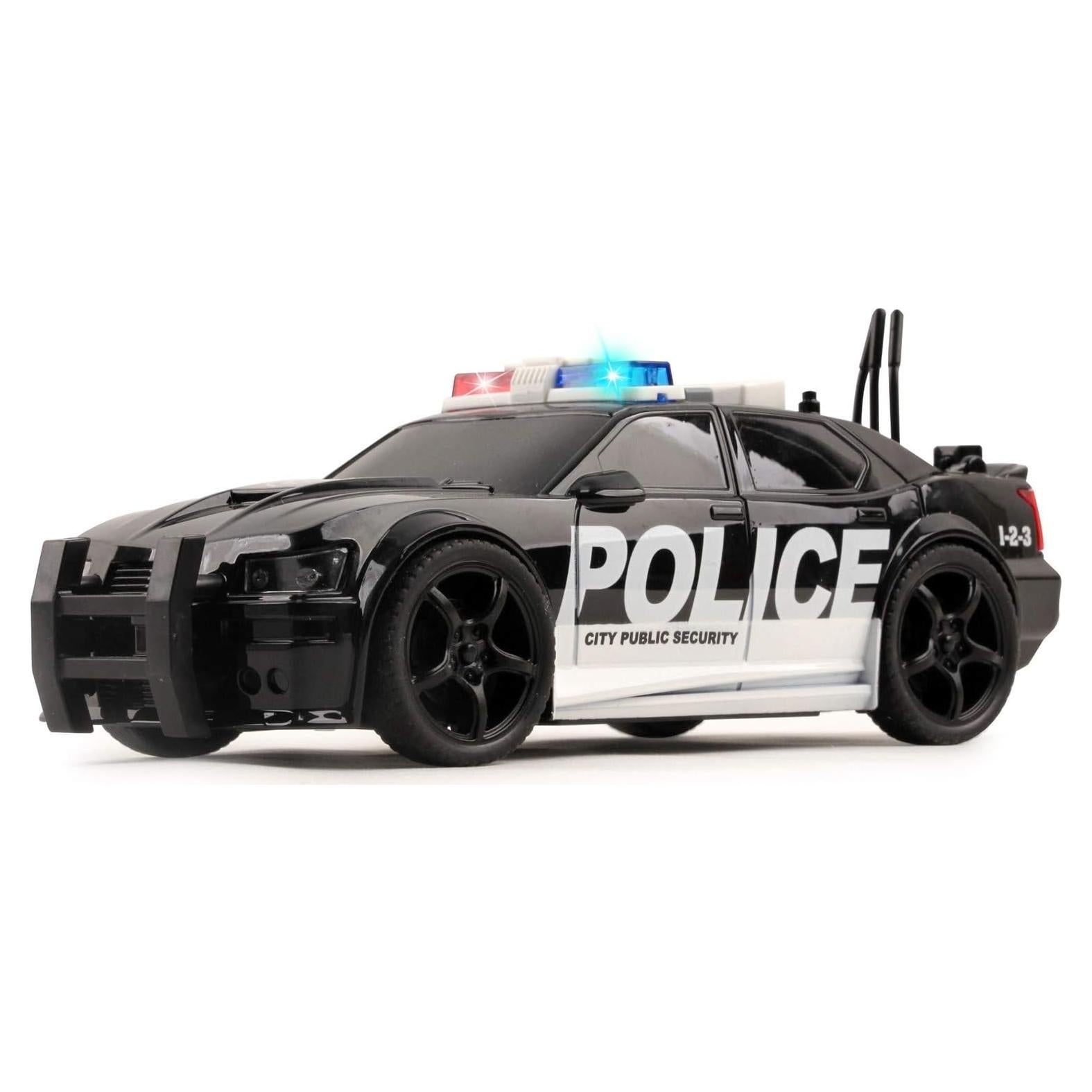 Coche de Policía Vokodo 1:20 con Luces y Sonidos para Niños