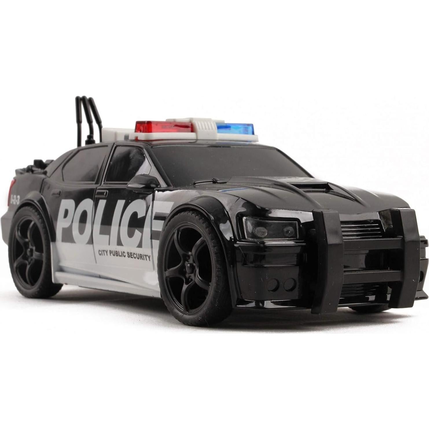 Coche de Policía Vokodo 1:20 con Luces y Sonidos para Niños