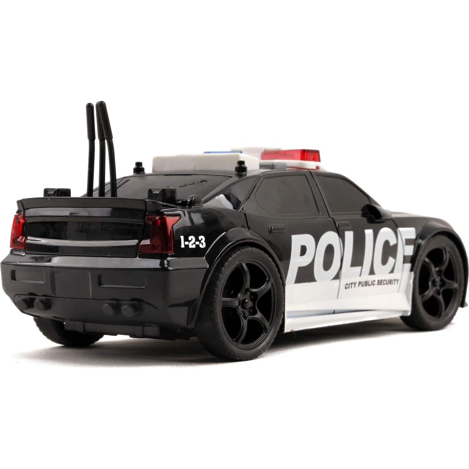 Coche de Policía Vokodo 1:20 con Luces y Sonidos para Niños