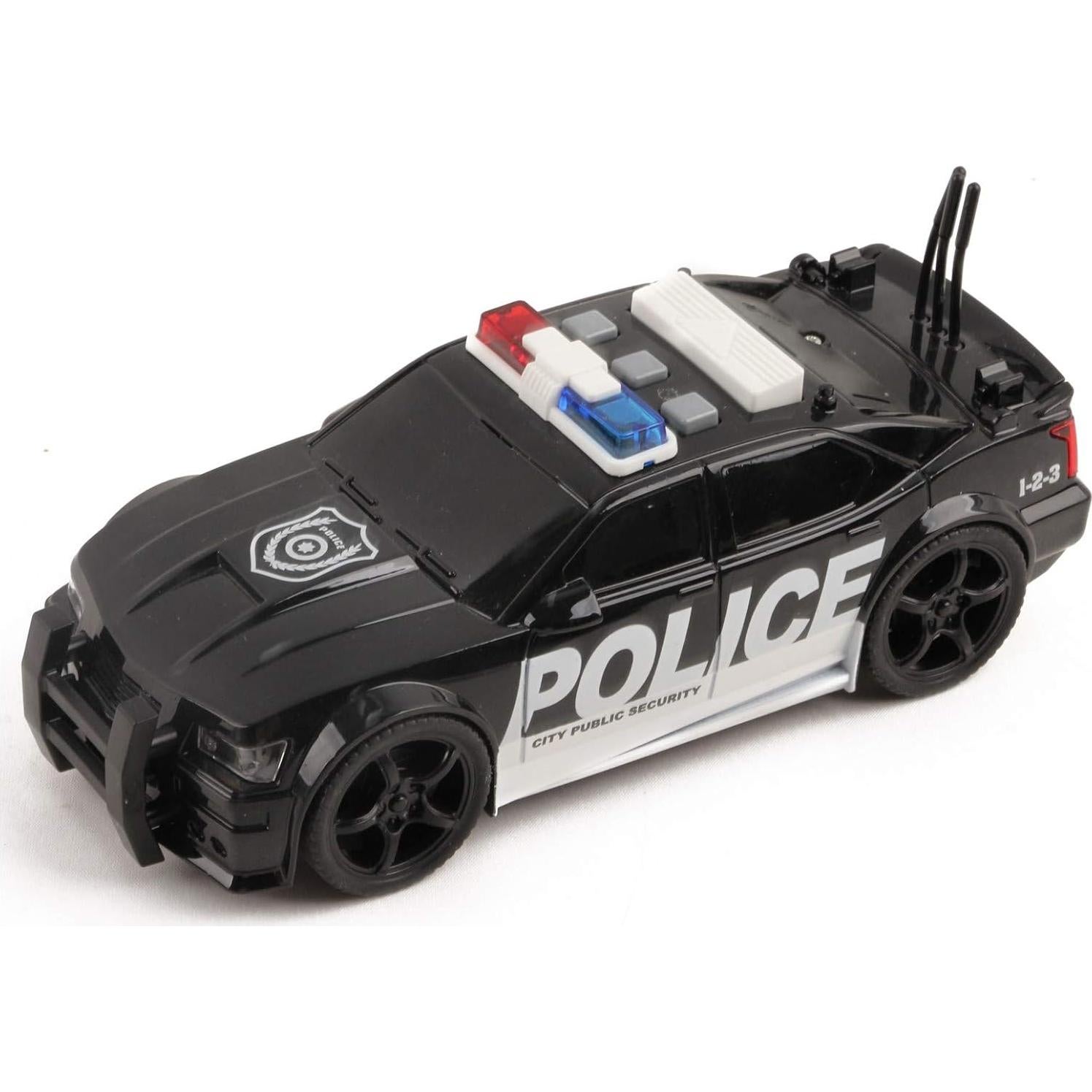Coche de Policía Vokodo 1:20 con Luces y Sonidos para Niños