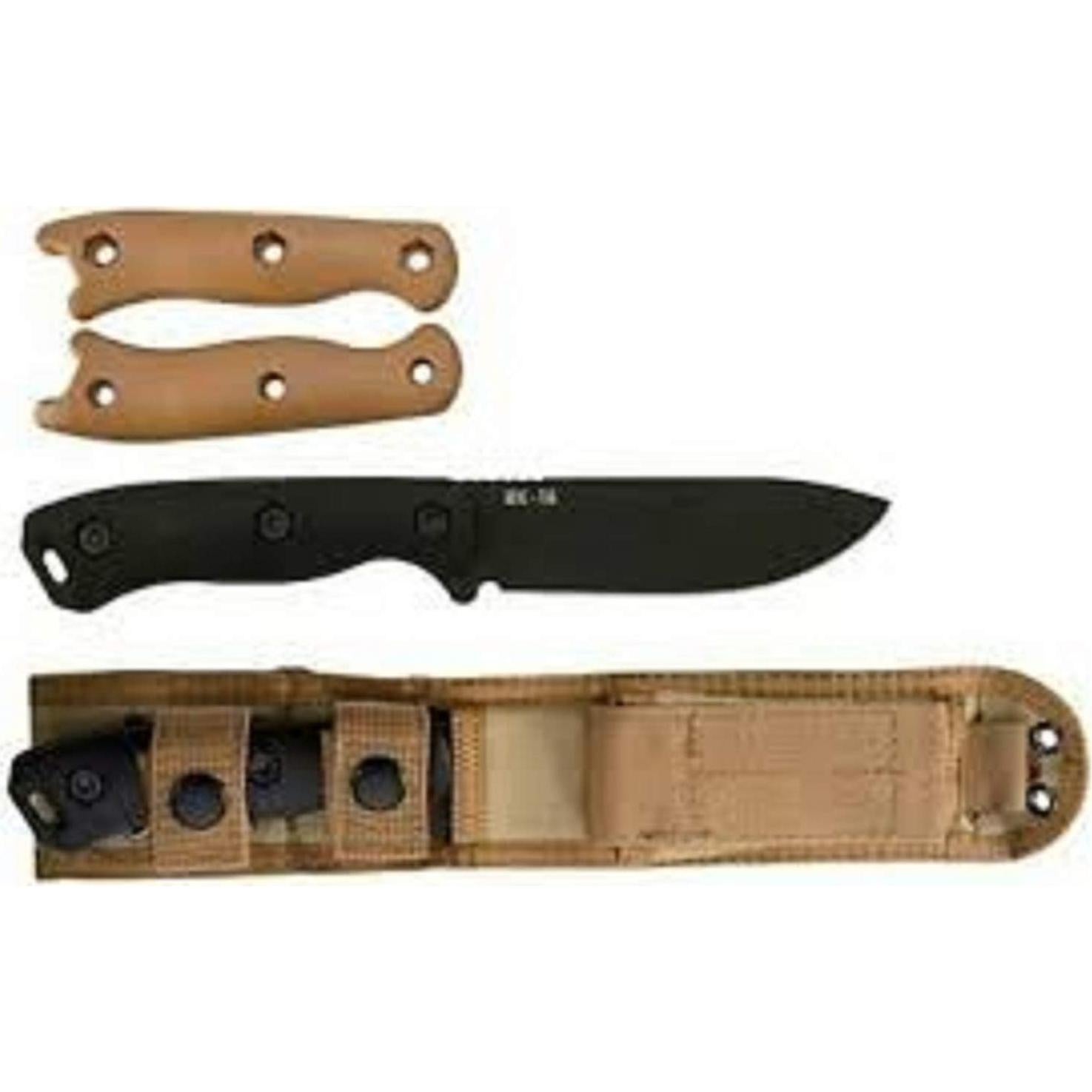 Cuchillo Fijo KA-BAR BK62 de Acero 1095 con Mango de Nogal