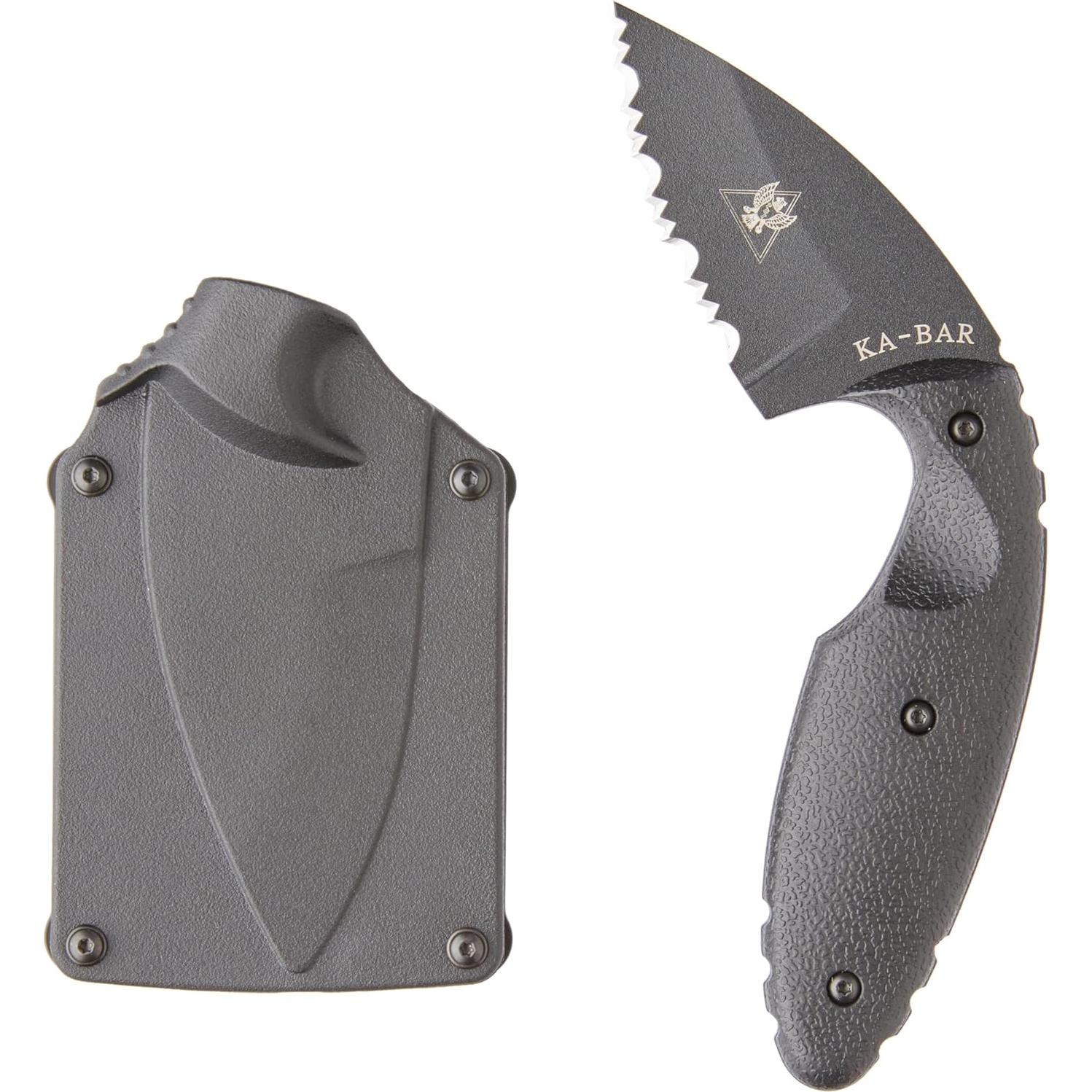 Cuchillo TDI KA-BAR 1481 Serrado 5.87 cm Negro