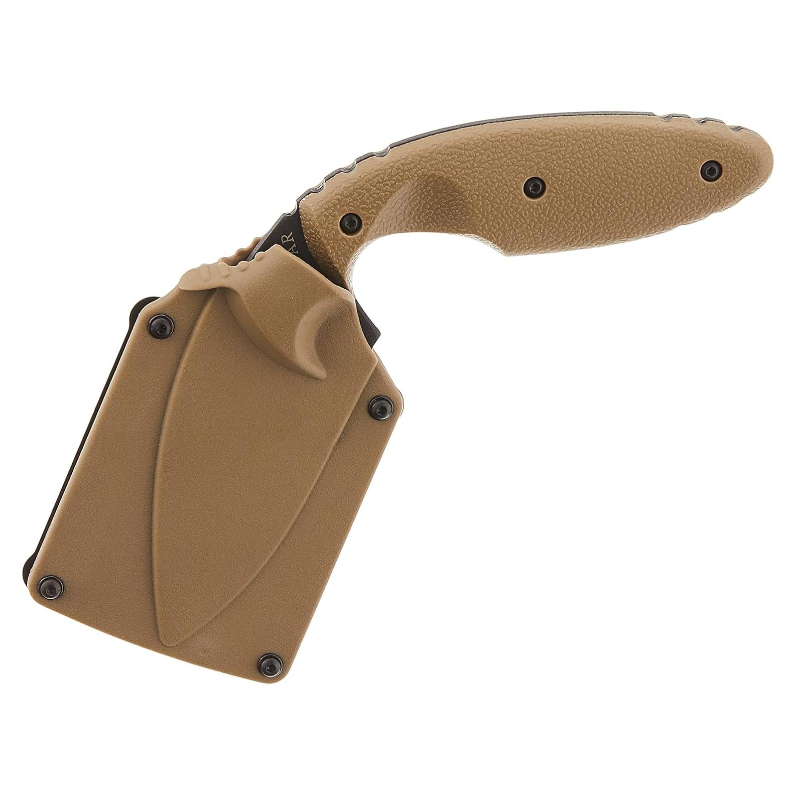 Cuchillo TDI KA-BAR 1477CB Serrado Marrón Coyote 14.29 cm