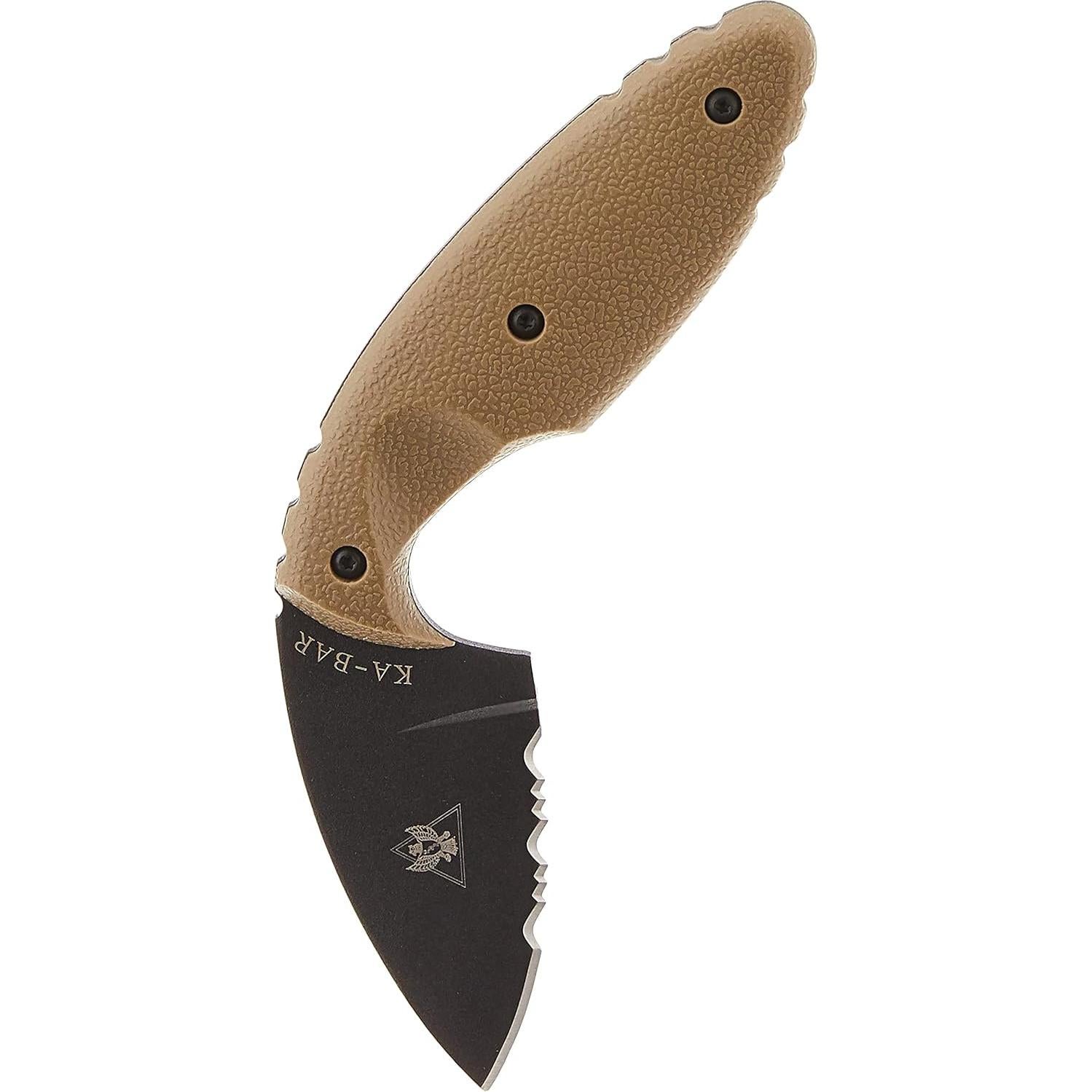 Cuchillo TDI KA-BAR 1477CB Serrado Marrón Coyote 14.29 cm