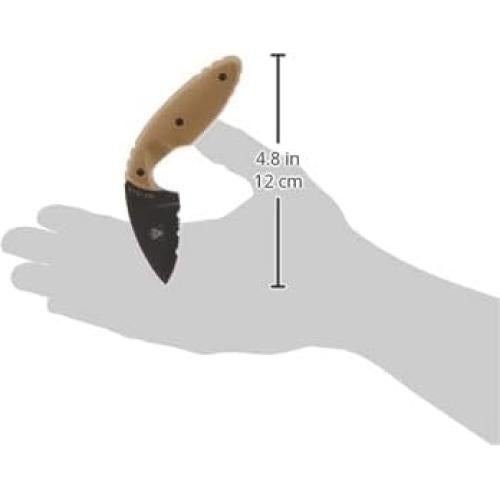 Cuchillo TDI KA-BAR 1477CB Serrado Marrón Coyote 14.29 cm