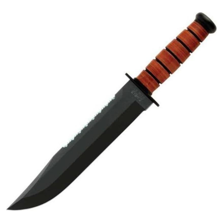 Cuchillo Ka-Bar Big Brother 23.8 cm con mango de cuero