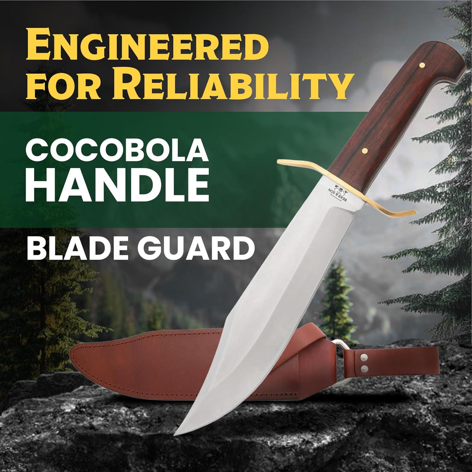 Cuchillo Bowie Gold Rush Bear & Son 37.5 cm Acero Sandvik