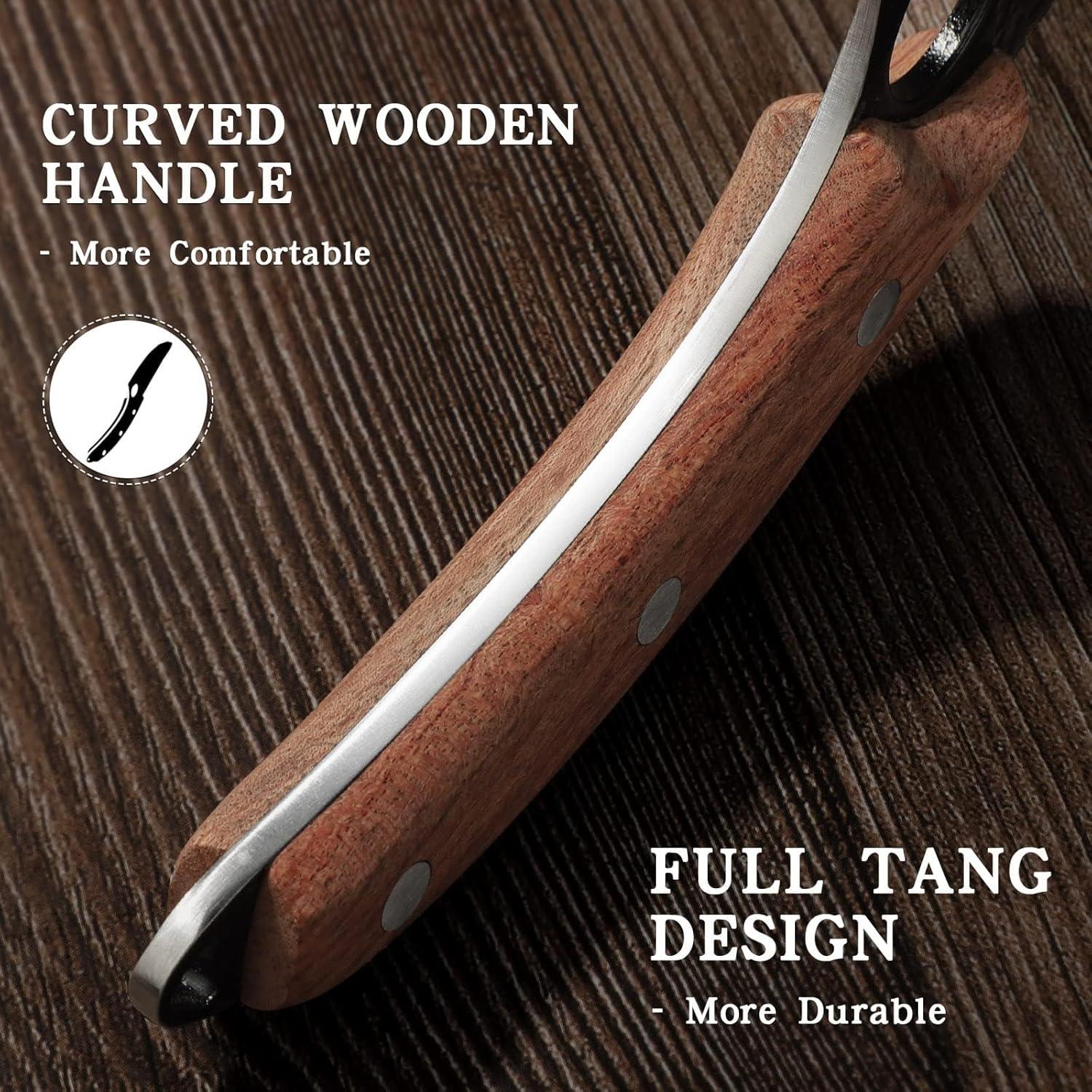 Cuchillo Huusk Forjado a Mano 12.7 cm Negro Titanio