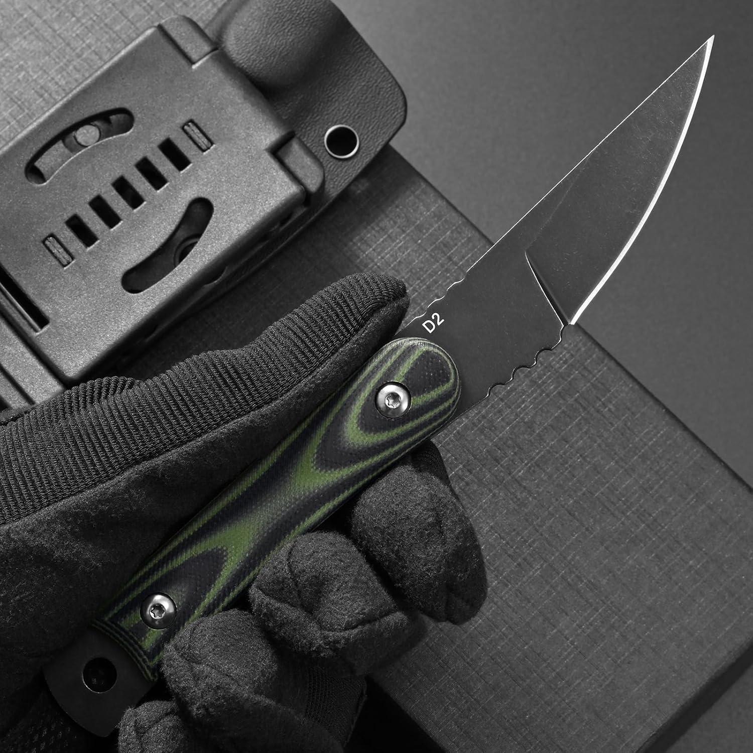 Cuchillo Fijo Ccanku C1390 18.5 cm Acero D2 Mango G10