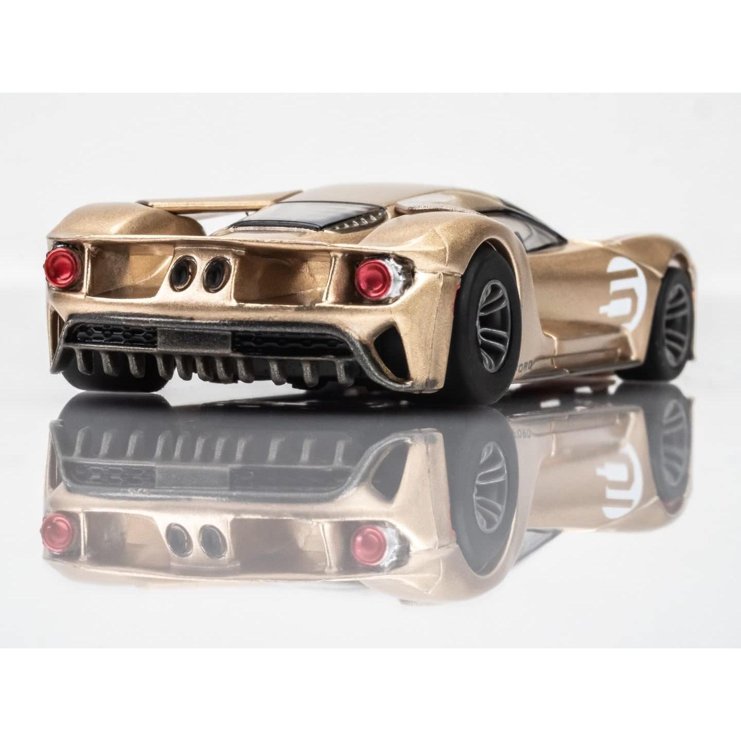 Coche de Slot AFX Ford GT Heritage #5 Dorado Escala HO