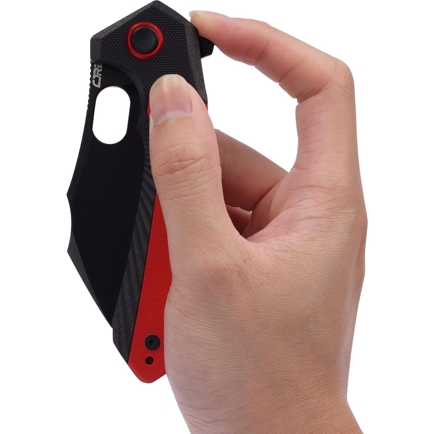 Cuchillo Plegable CJRB Caldera J1923 EDC Rojo G10 8.9 cm